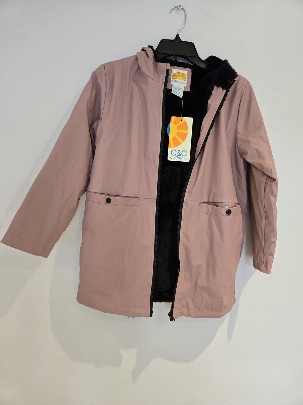 C&C California Women's Dusty Rose Hooded Jacket